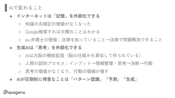 AIで変わること