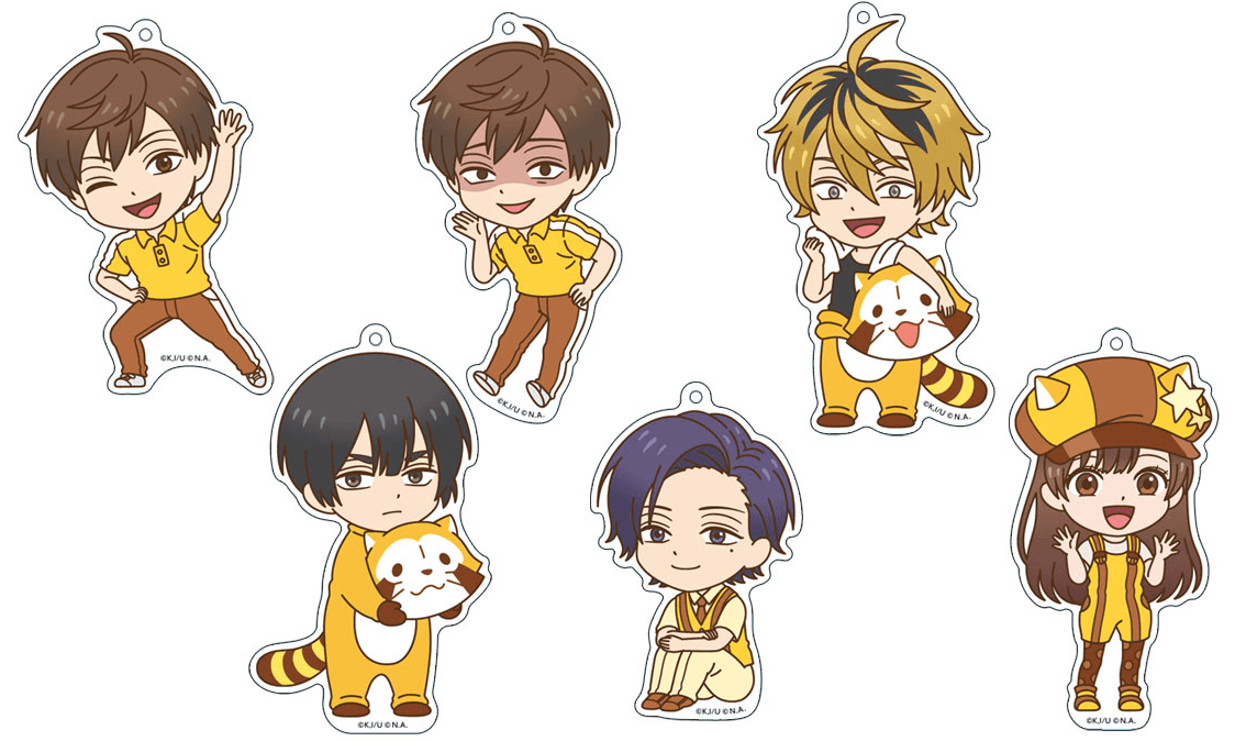 おっきめアクリルキーホルダー(全6種) 各1,100円