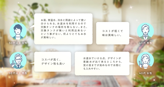 No.1を受賞した項目に関するお客様のお声