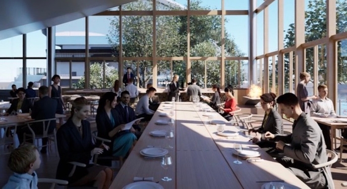 『EN³』の2階イメージ(アリーナ側)