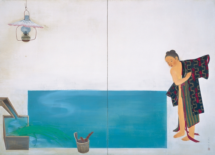 福田豊四郎《五月山湯》1933年 秋田県立近代美術館蔵