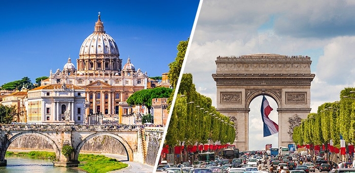 【旅工房イチオシ】ローマ&パリ7日間ツアー