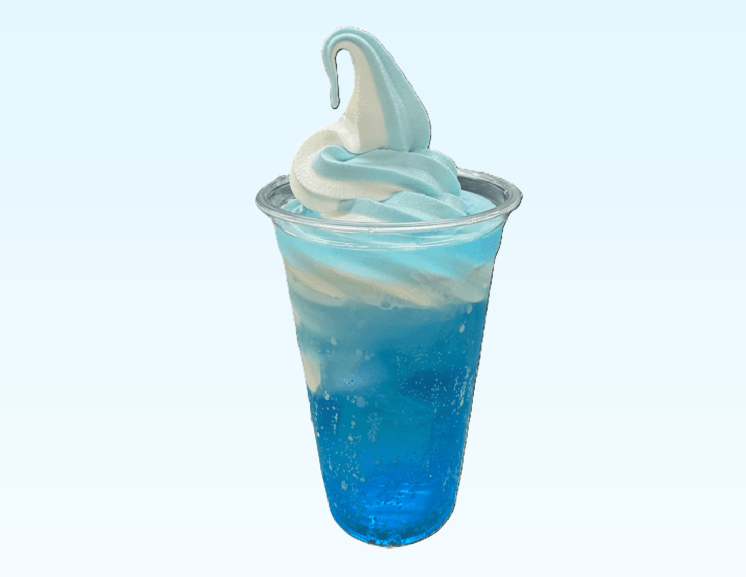 みくりが池ソフトのクリームソーダ