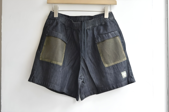 <MINIMUM DENIM SHORTS>:washed black