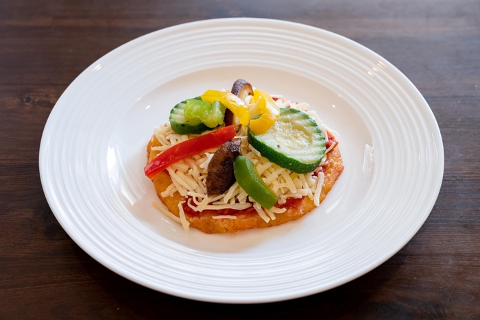 ゴロゴロ野菜のカリフラワーピザ