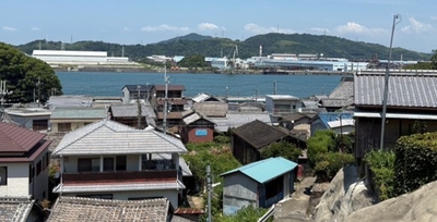 海南市冷水地区の様子