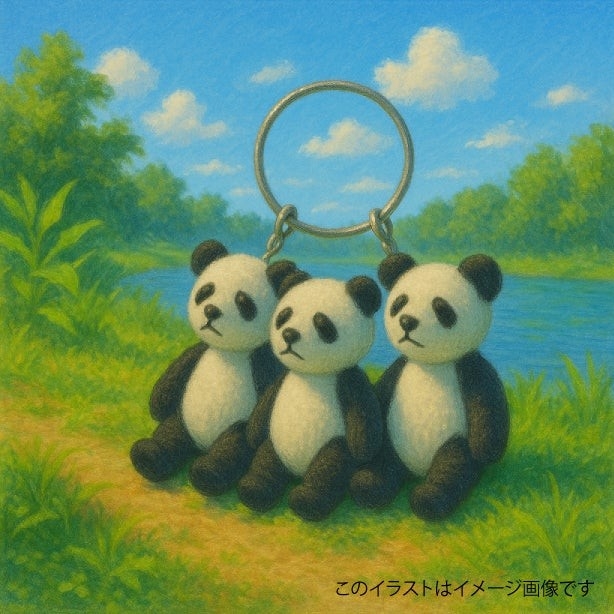 プレゼントのパンダミニフィギュアイメージ