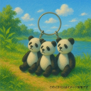 プレゼントのパンダミニフィギュアイメージ