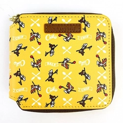 チップとデールのスクエアウォレットがかわいい♡チャックが大きく開くから使いやすそう♪♪