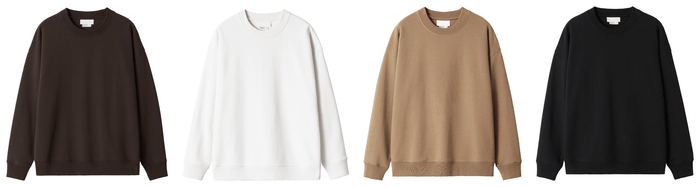 スウェットシャツ¥3,999 (100% ベターコットン)