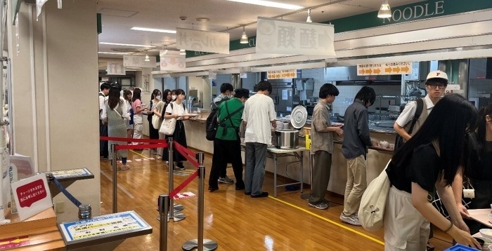 令和5年(2023年)実施の「100円朝食」の様子