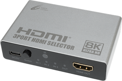 『CYBER・HDMIセレクター8K 3in1（PS5/SWITCH用）』本体画像