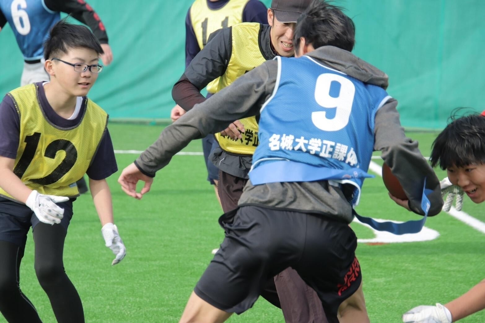 フラッグフットボール教室の様子