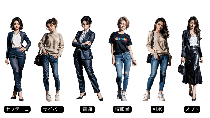 「働く女子図鑑」内の広告代理店