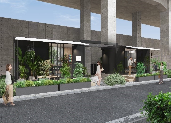 【賑わいと豊かなライフシーンを演出する「Emi Cube」2号物件】2021年11月下旬、西武鉄道池袋線 桜台駅から徒歩4分の線路高架下に竣工