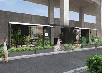 【賑わいと豊かなライフシーンを演出する「Emi Cube」2号物件】2021年11月下旬、西武鉄道池袋線 桜台駅から徒歩4分の線路高架下に竣工