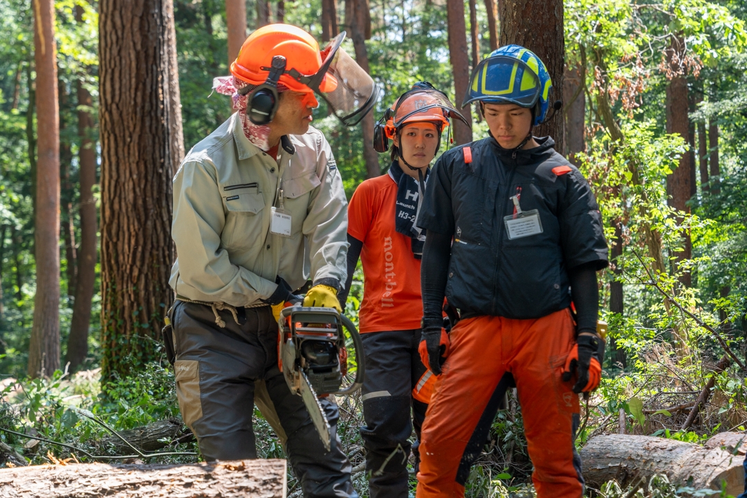 「緑の雇用」事業 集合研修(実習風景)