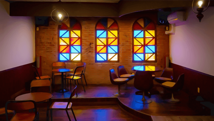 Gelateria Azzurro|イートインスペース