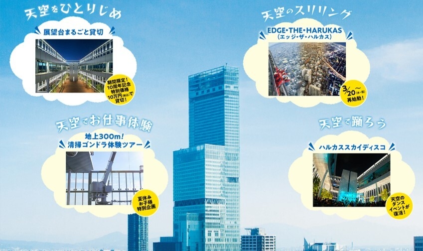 『天空で遊ぼう』4つのイベント(イメージ)