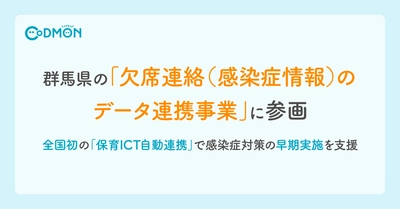 全国初の「保育ICT自動連携」で 未就学児の感染症情報を即時集約 ～群馬県の「欠席連絡（感染症情報）のデータ連携事業」に参画、 感染症対策の早期実施を支援～