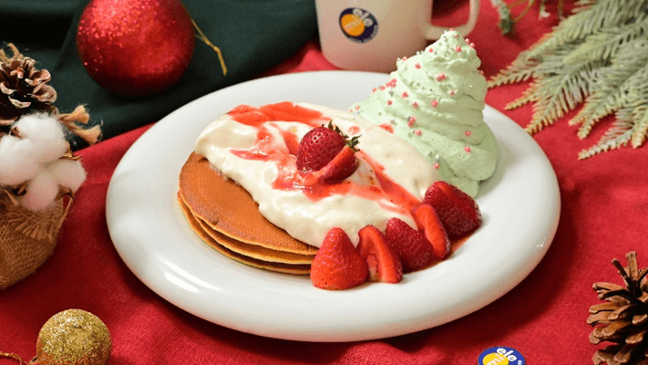 淡路島西海岸 シーフードダイナー&カフェ「ミエレ ザ ダイナー」期間限定クリスマスパンケーキが11月27日より登場!