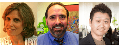 ※左からBoston Behavioral Medicineのキム博士、アマロ博士、ジョリーグッド代表取締役 上路健介