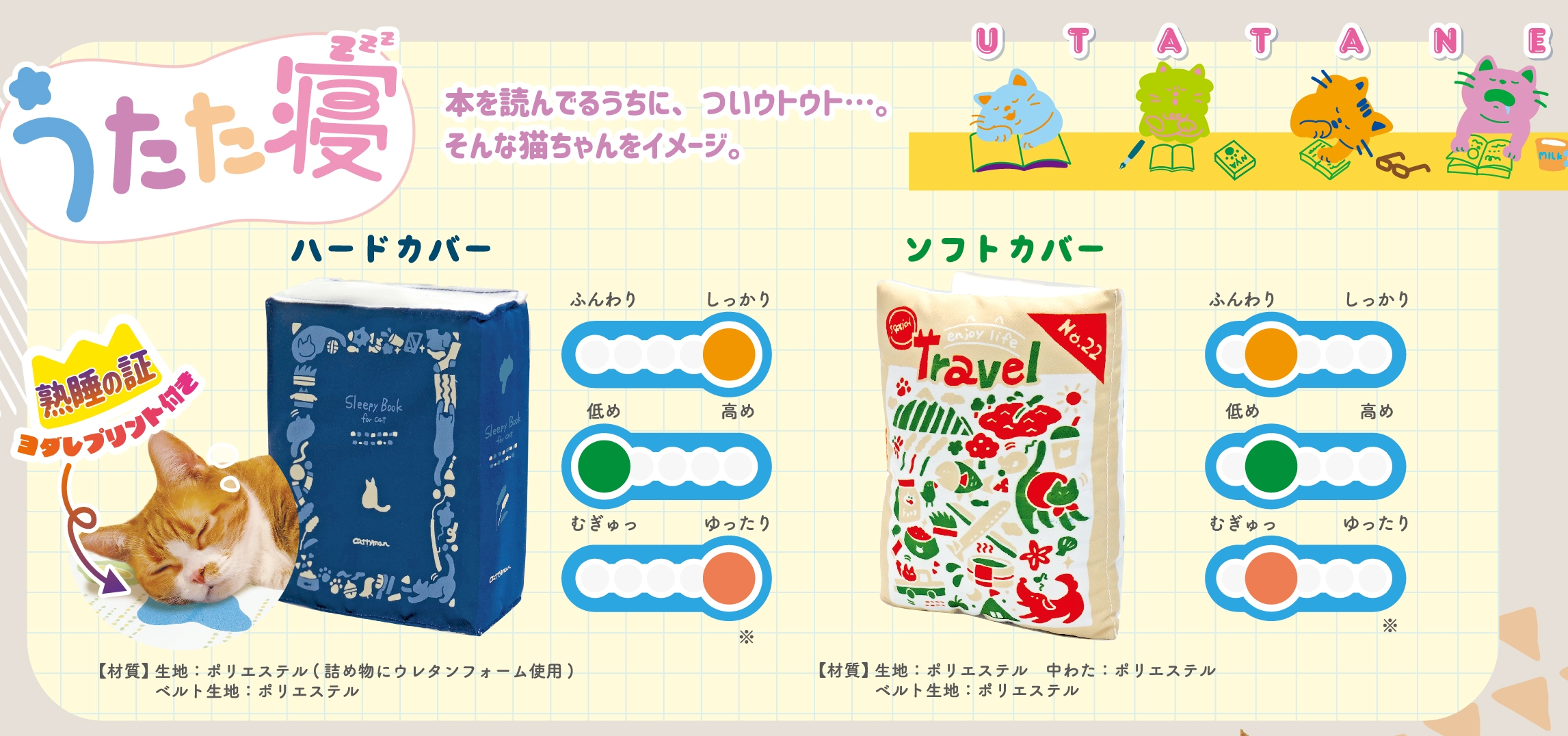 あごのせにゃん眠枕 うたた寝 説明