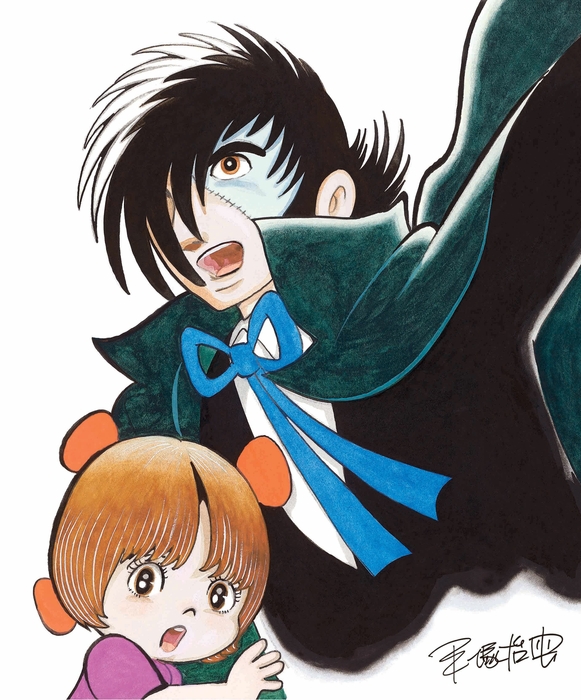 手塚治虫 版画「ブラック・ジャックとピノコ(II)」