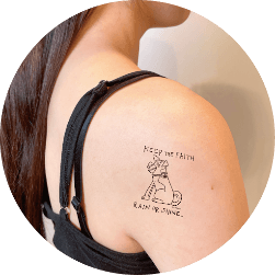 ボディペイント 肩