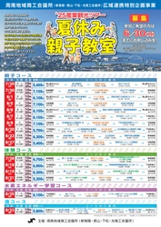 【山口県周南市】2025年産業観光ツアー「夏休み親子教室」6月1日より募集開始