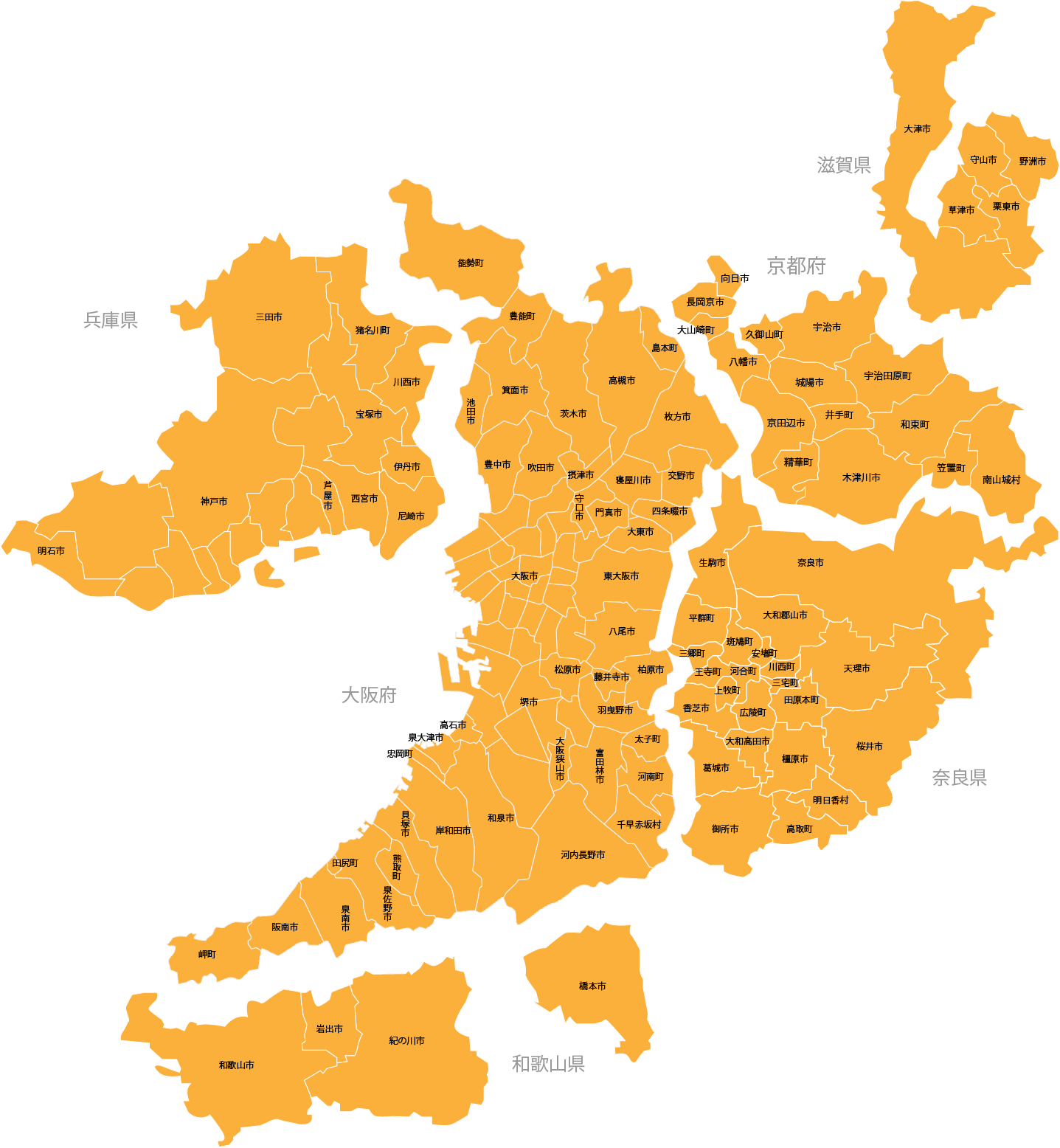 対応エリアマップ