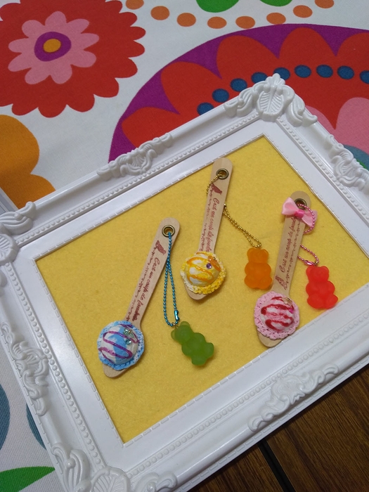 アイスクリームチャーム作り　by フェイクスイーツ屋Hitomi