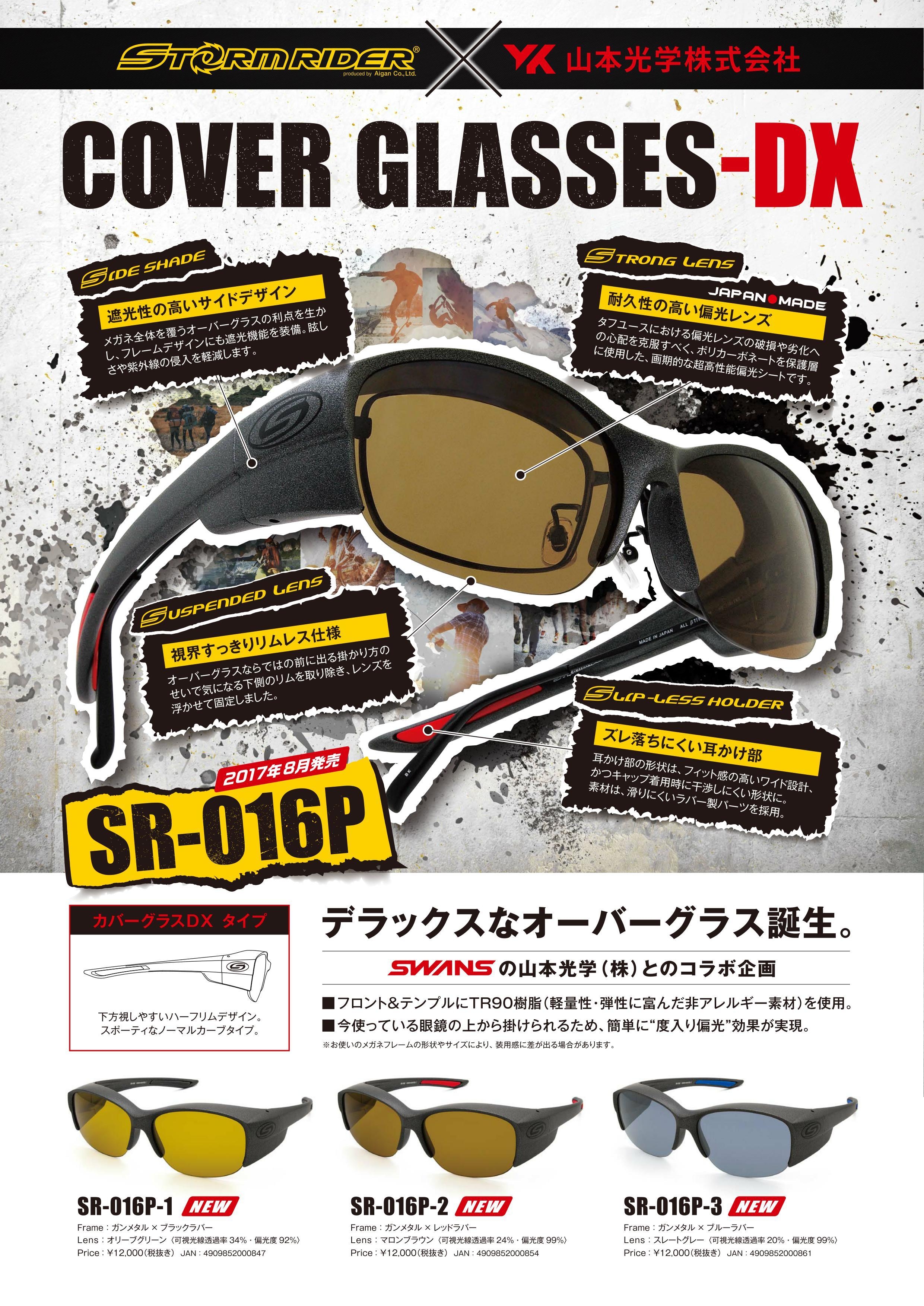フィッシング専用サングラスに 新たにメガネの上から掛けるオーバー