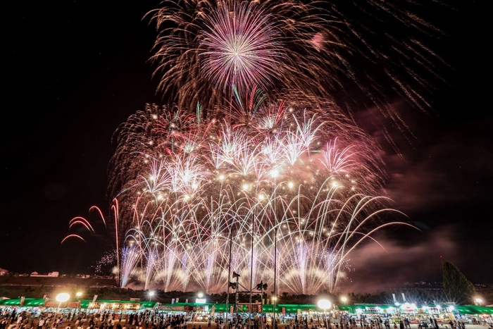夏の夜空を彩る大輪の花火