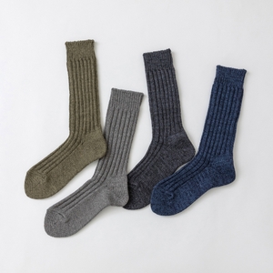 RE LOOP/RECYCLE COTTON SPECKDYEリブハイクルー