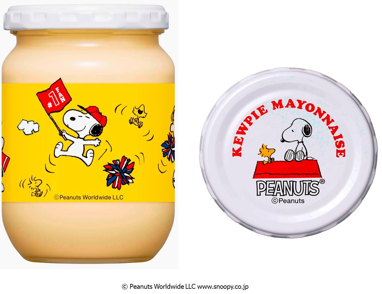 新たに「ピーナッツ」のキャラクターをデザインに採用。「キユーピー マヨネーズ・スヌーピー(瓶)」を新発売!!