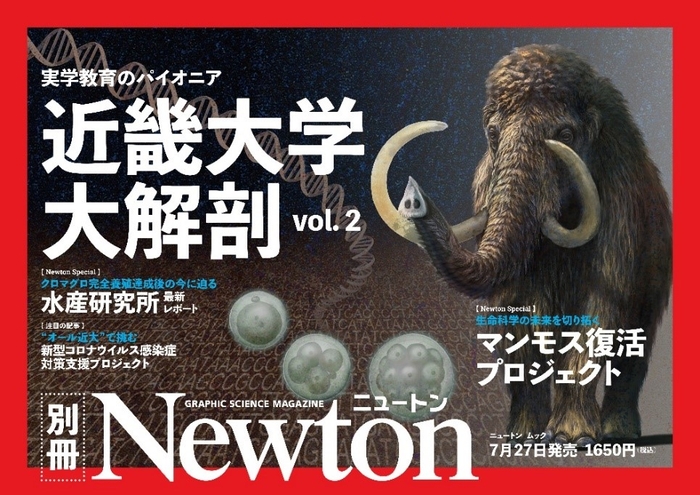 『ニュートン別冊 近畿大学大解剖 vol.2』 7月27日(火)発行