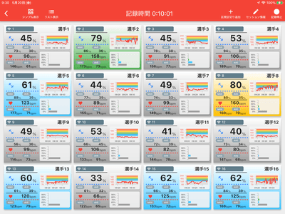一括モニタリング画面