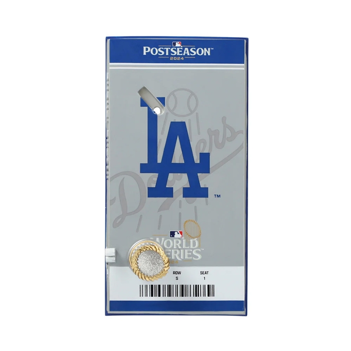 大谷翔平 2024 World Series Champion Player トロフィー & チケット台座付 世界限定ボブルヘッド台座