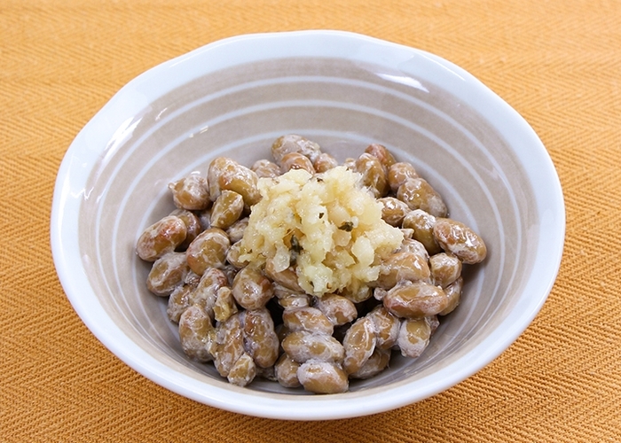 納豆に『やみつき岩下の新生姜』(小鉢)