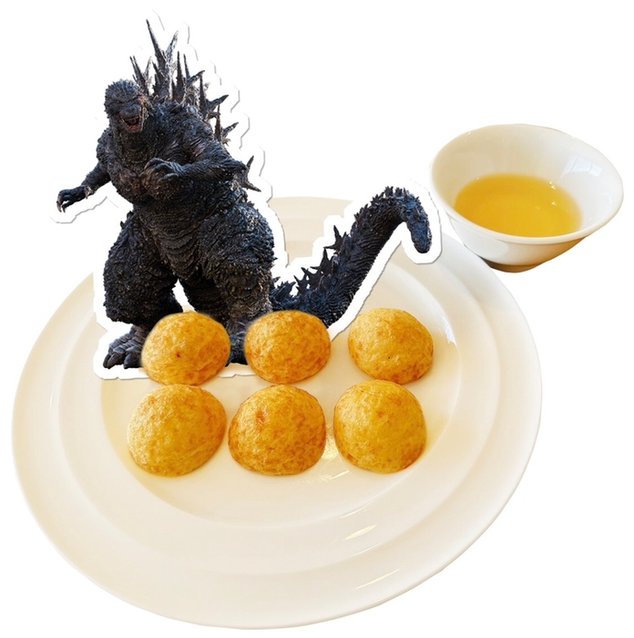 ▲ゴジラ-1.0 明石焼き/1,000円(税込)