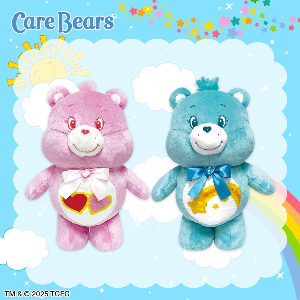 ▲ケアベアBIGジュエリーぬいぐるみ2(全2種)