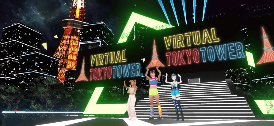 バーチャル東京タワーで気分もアゲアゲ！！ フワちゃん、青山テルマ、富士葵が応援大使に就任!!