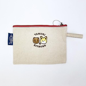 タヌキとキツネのポーチ特集