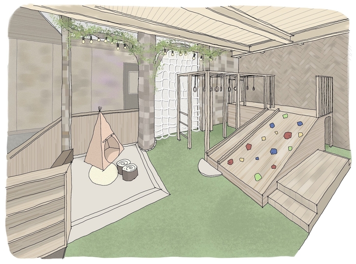 最大収容40名の大型室内キッズルームがOPEN!