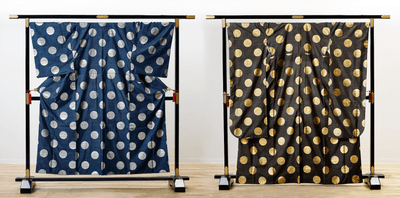 本場奄美大島紬 箔大島「月と太陽」