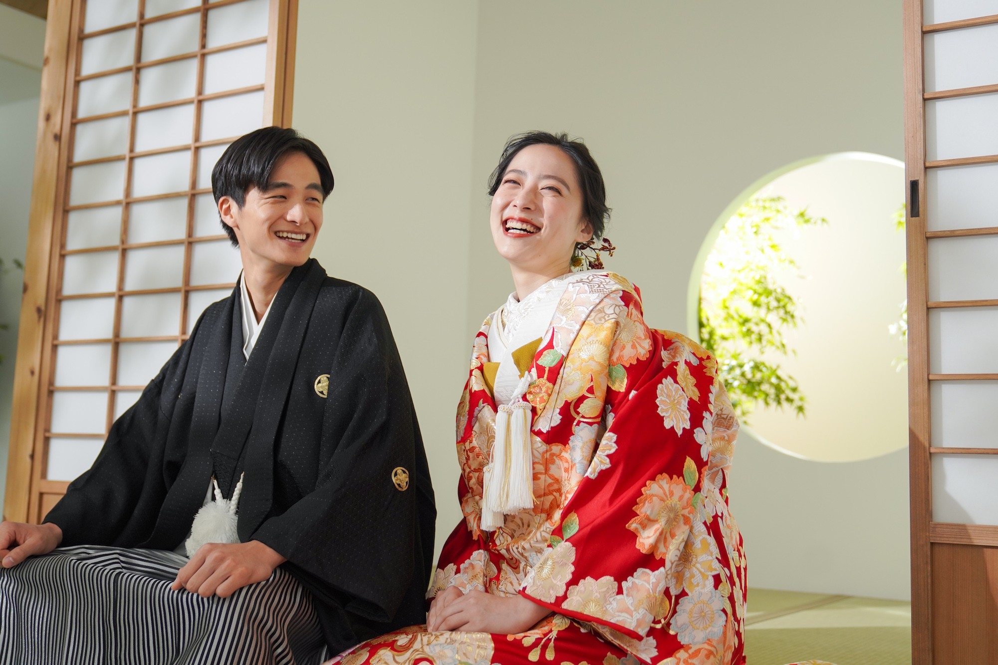 撮影例:屋内庭園スタジオ