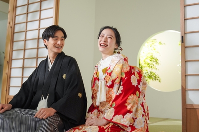 撮影例：屋内庭園スタジオ