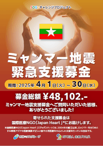 募金総額報告ポスター