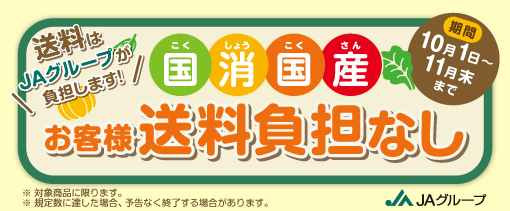 「送料負担なし」対象の旬の福島県産農畜産物・加工品が約３０品！ ＪＡタウン「全農福島」で販売中！